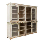 Vitrine Arched Patinée, Style Campagne Française, Circa 1900