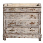 Commode Blanc Shabby Chic Vintage, Circa 1860