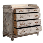 Commode Blanc Shabby Chic Vintage, Circa 1860
