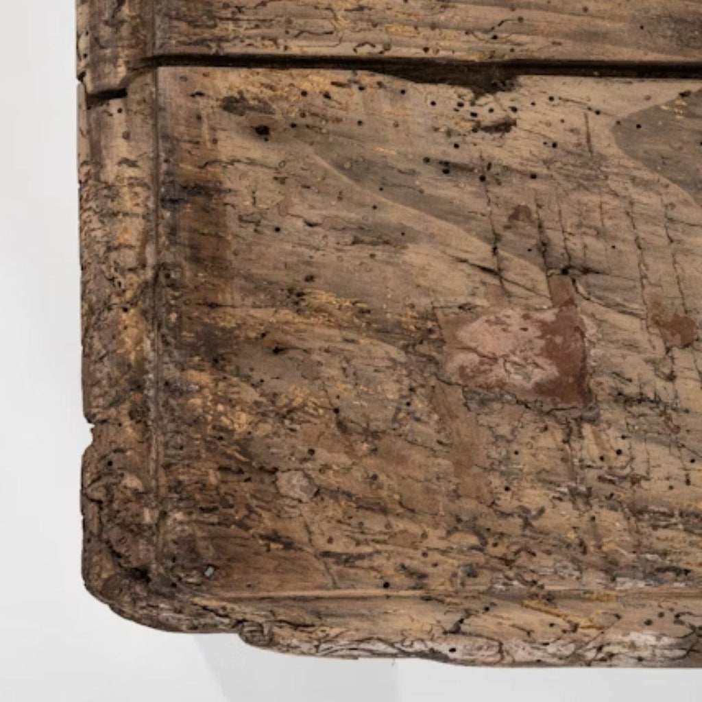 Table de ferme antique française, vers 1870