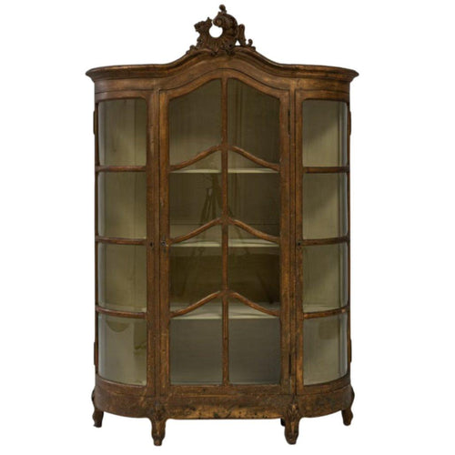 Vitrine Ancienne en Bois et Verre