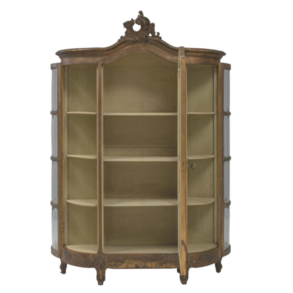 Vitrine Ancienne en Bois et Verre