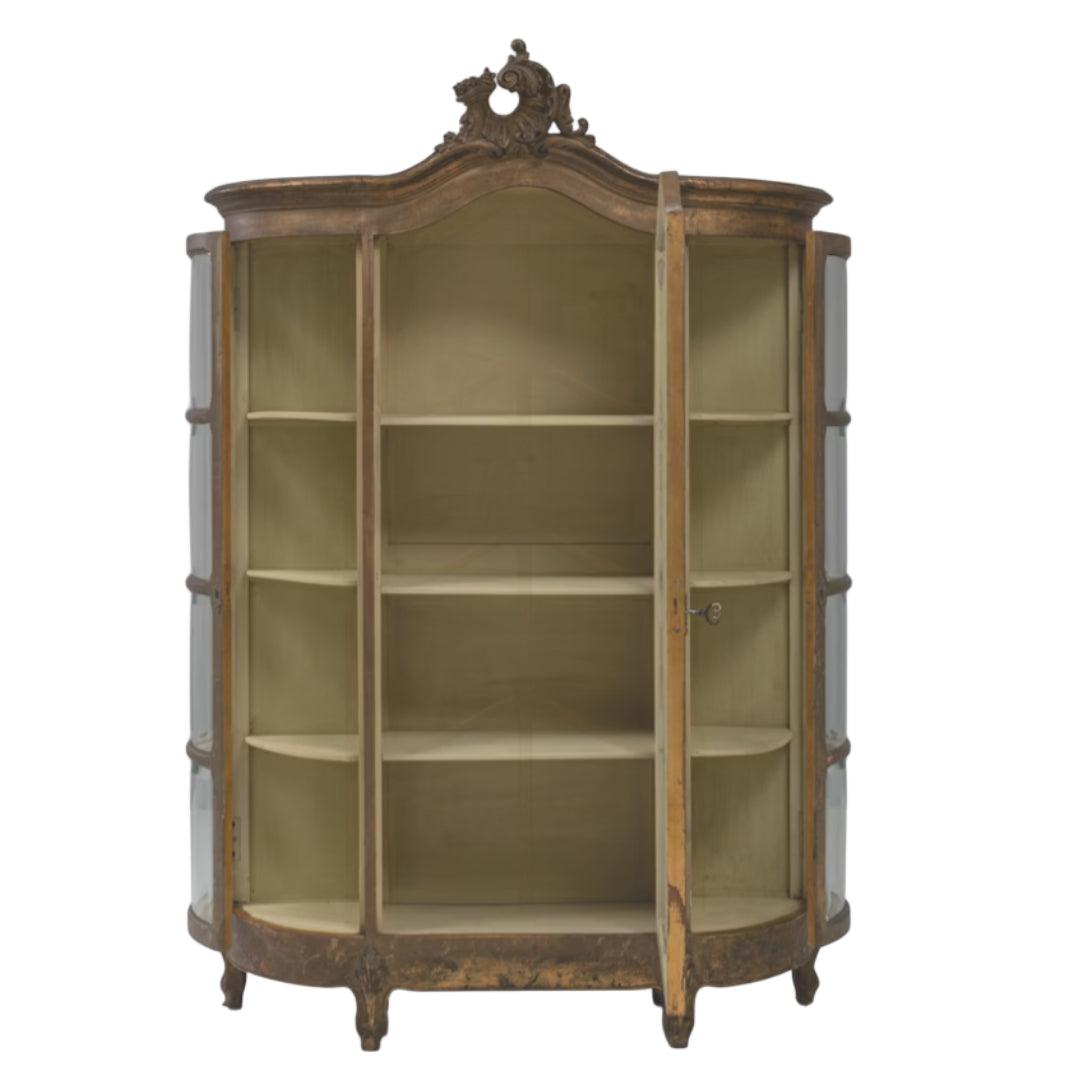 Vitrine Ancienne en Bois et Verre