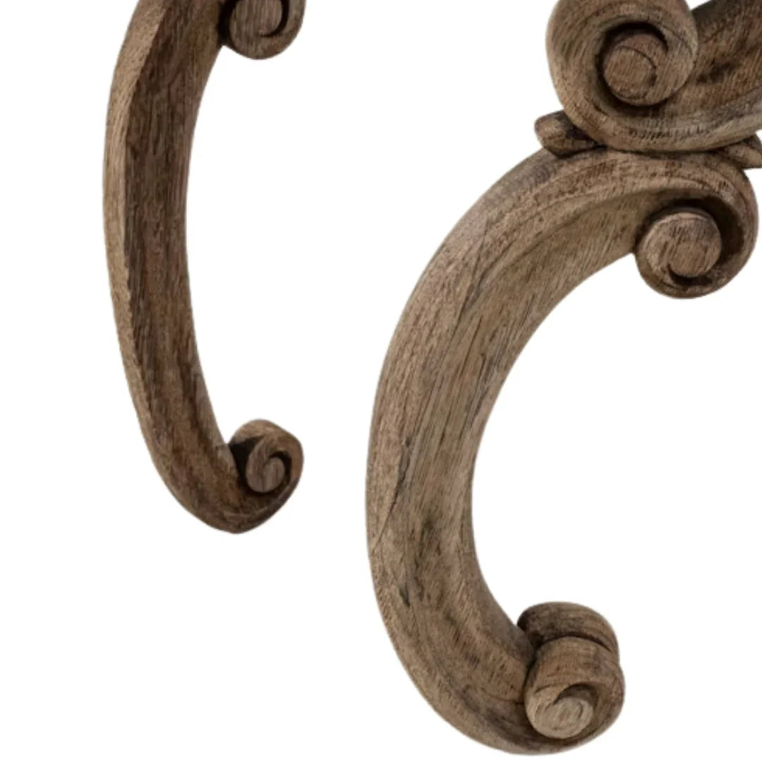 Console en bois sculpté, héritage familial, vers 1840