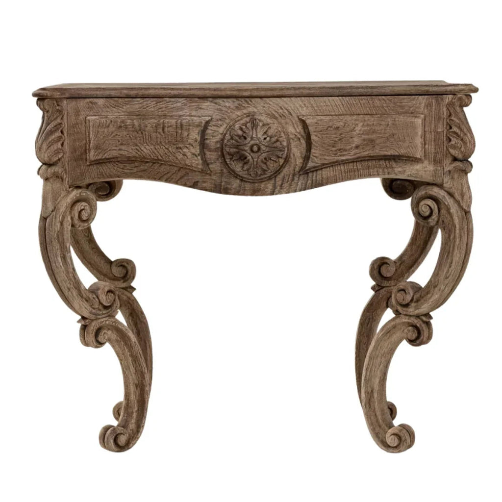 Console en bois sculpté, héritage familial, vers 1840