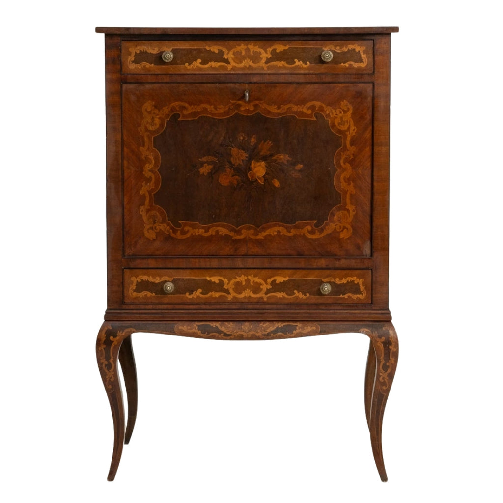 Meuble bar Renaissance à pieds cabriolés, vers 1870