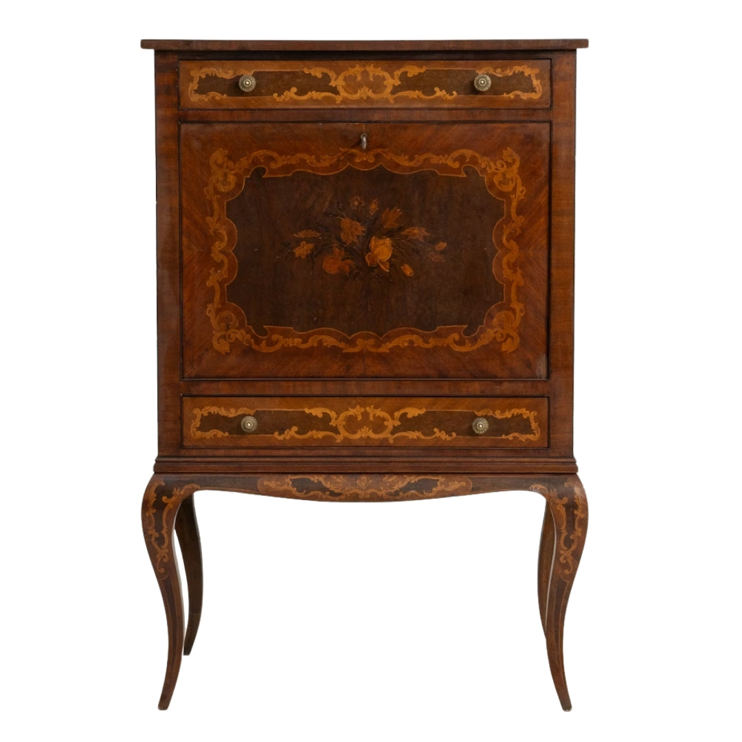 Meuble bar Renaissance à pieds cabriolés, vers 1870