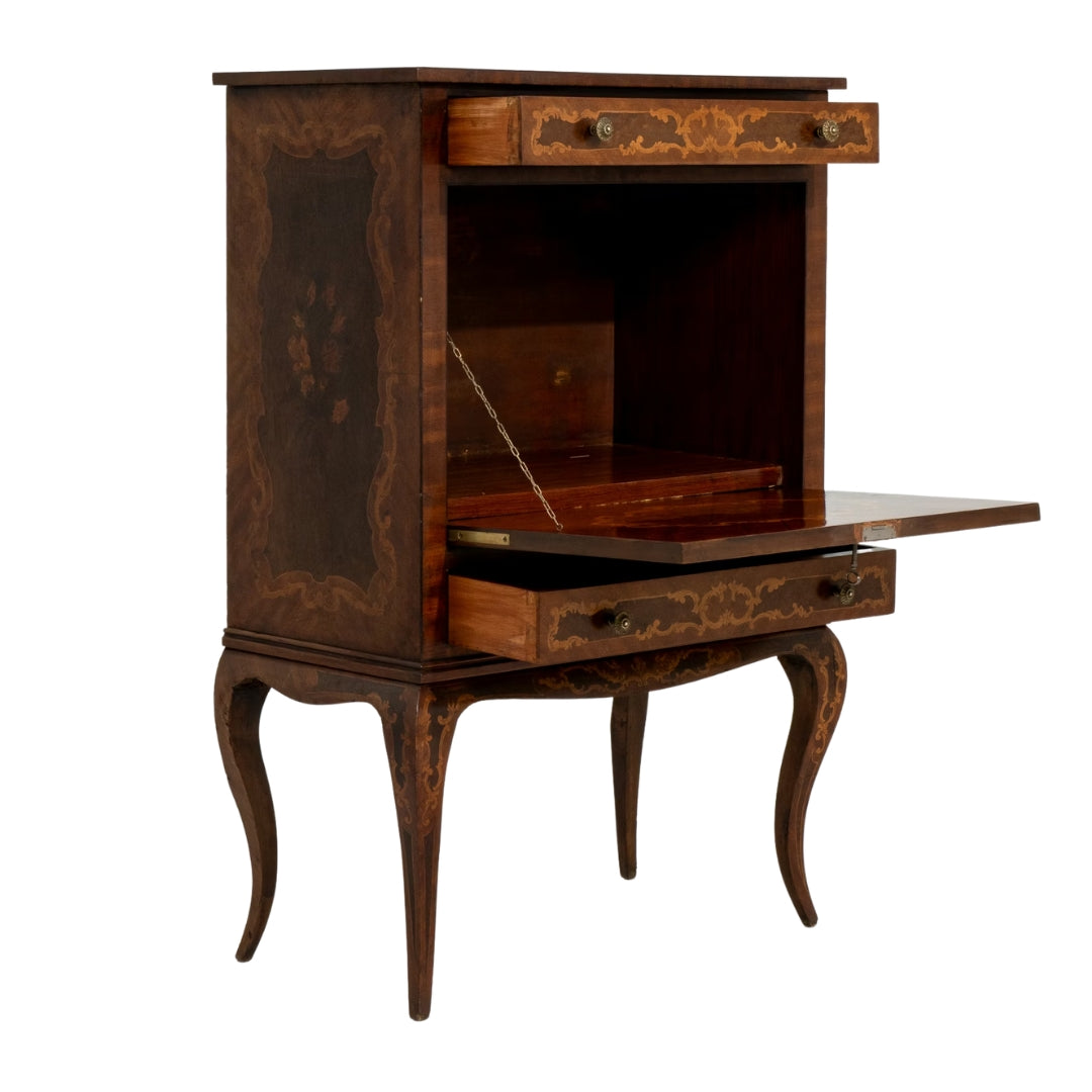 Meuble bar Renaissance à pieds cabriolés, vers 1870
