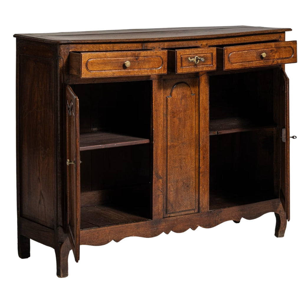 Meuble d'appoint en noyer, style domaine français, Circa 1860