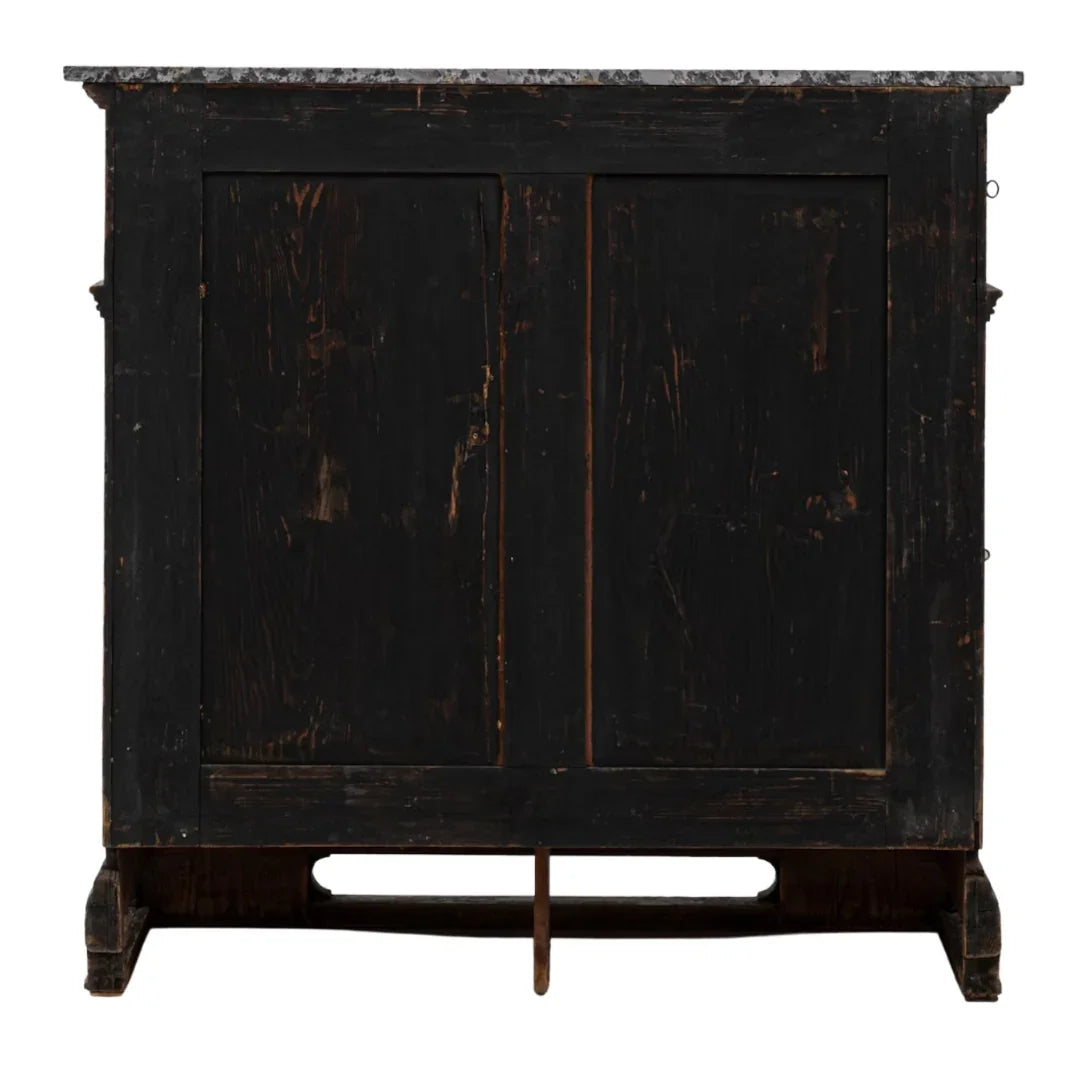 Buffet en marbre doré orné, France 1860
