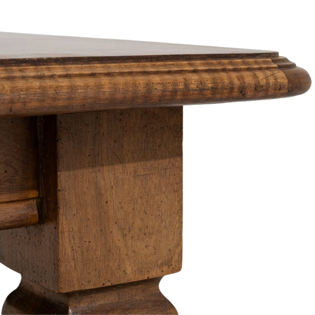 Table à manger à rallonges néo-gothique française en chêne, circa 1910