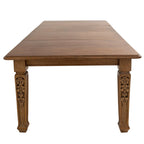 Table à manger à rallonges néo-gothique française en chêne, circa 1910