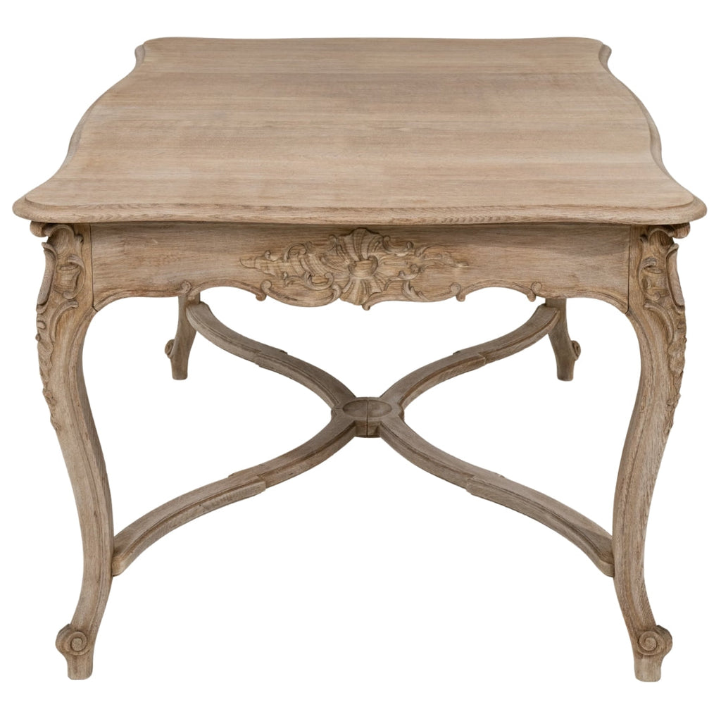Table à manger ancienne en chêne Louis XIV, Circa 1870