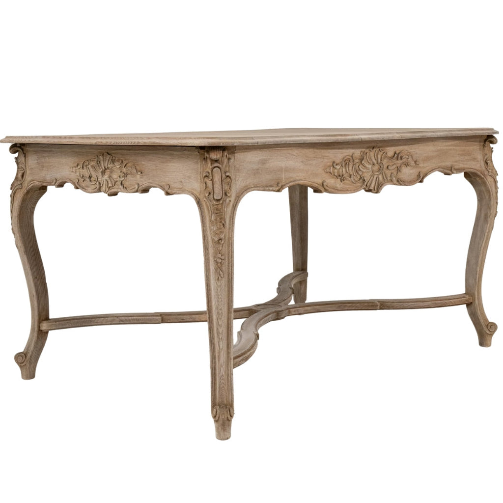 Table à manger ancienne en chêne Louis XIV, Circa 1870