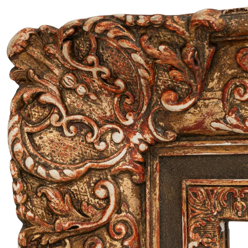 Miroir français antique orné de la Renaissance, environ 1880