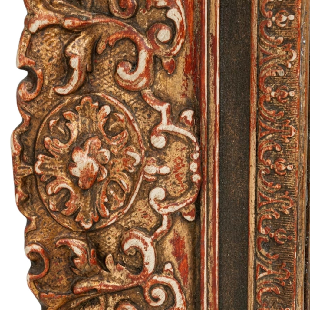 Miroir français antique orné de la Renaissance, environ 1880