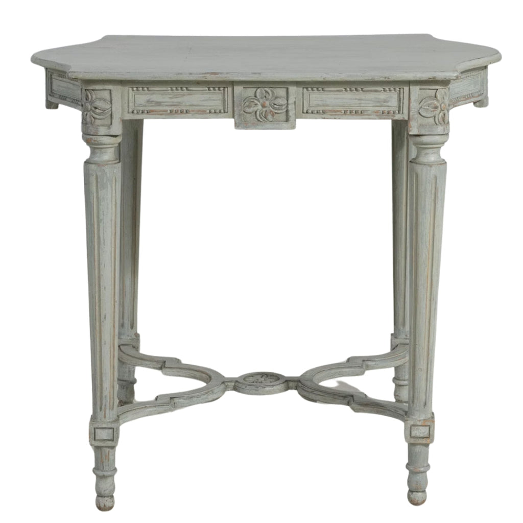 Table d'appoint française Louis sculptée, vers 1900