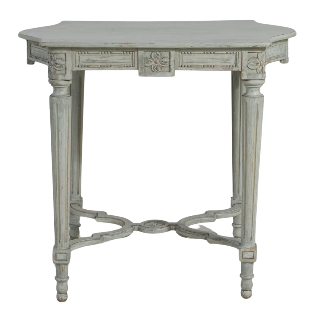 Table d'appoint française Louis sculptée, vers 1900
