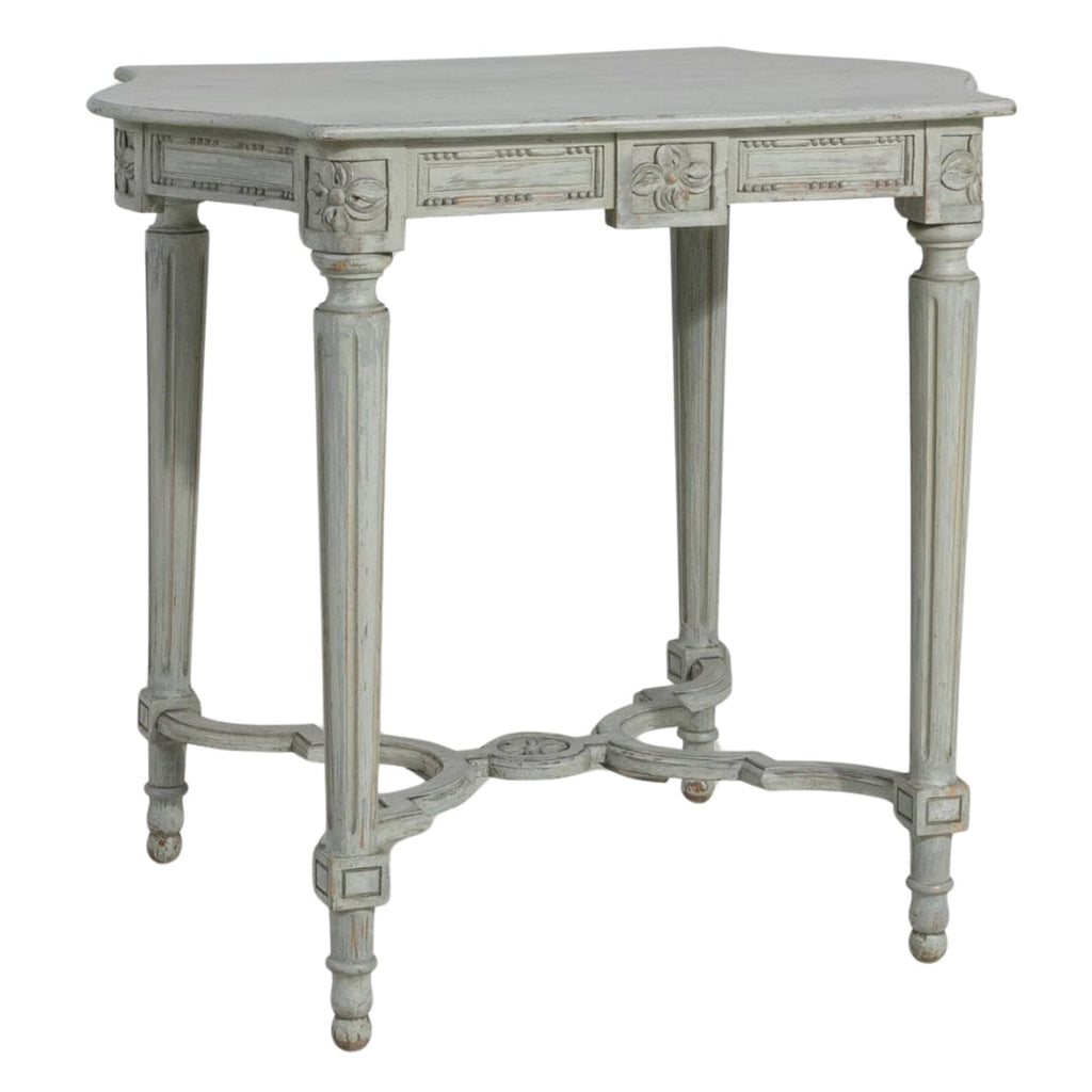 Table d'appoint française Louis sculptée, vers 1900