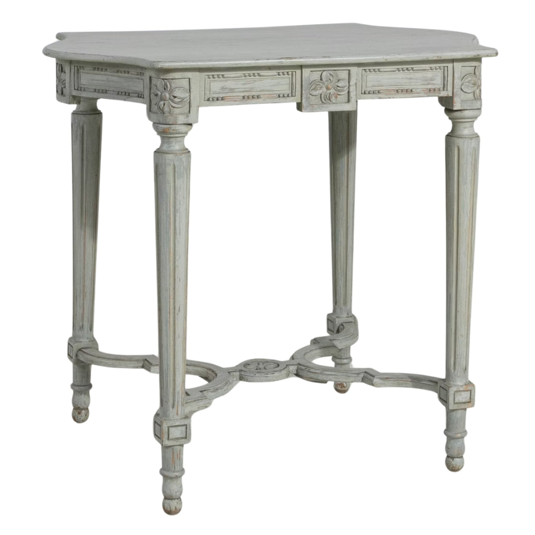 Table d'appoint française Louis sculptée, vers 1900