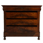 Commode française en noyer, circa 1870