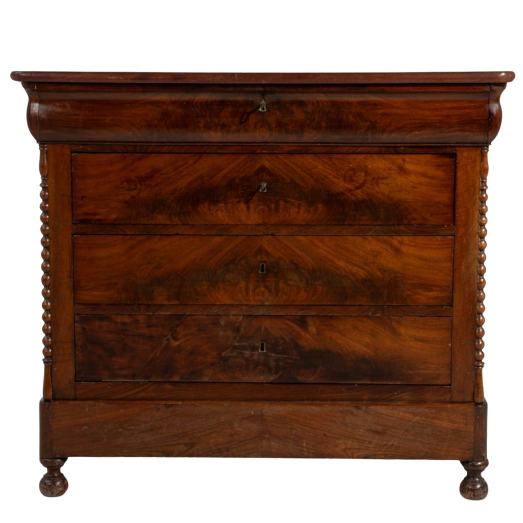Commode française en noyer, circa 1870