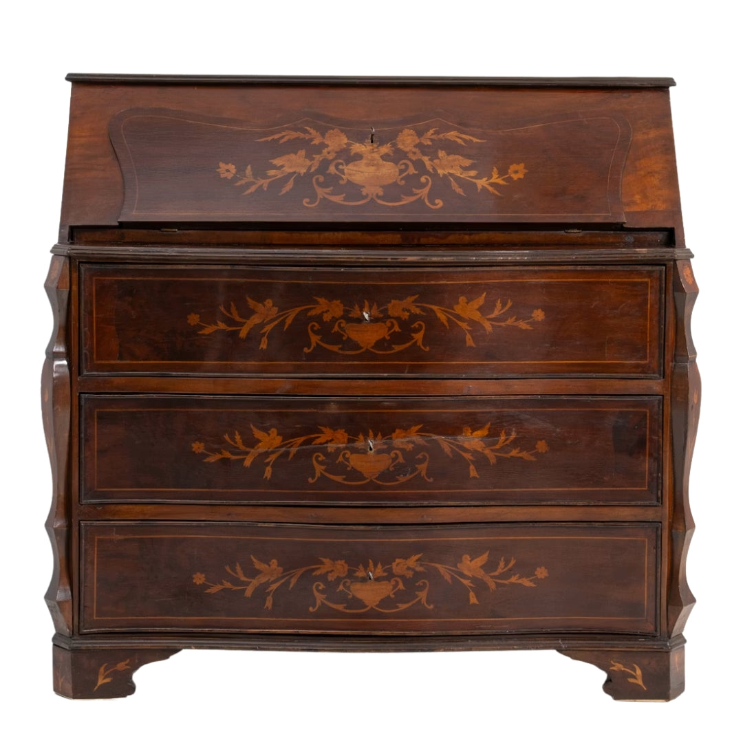 Secrétaire à abattant marqueté, époque 1860