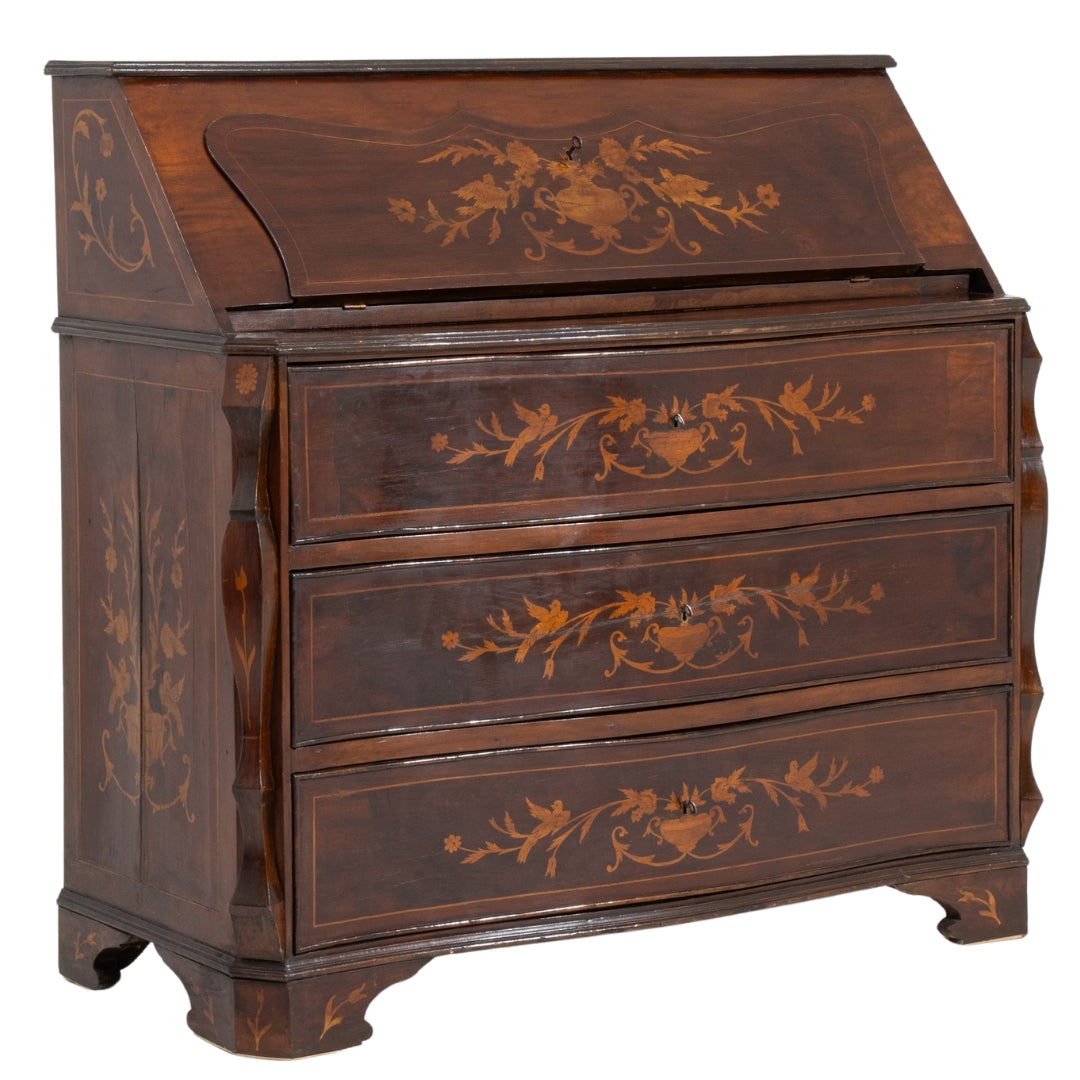 Secrétaire à abattant marqueté, époque 1860