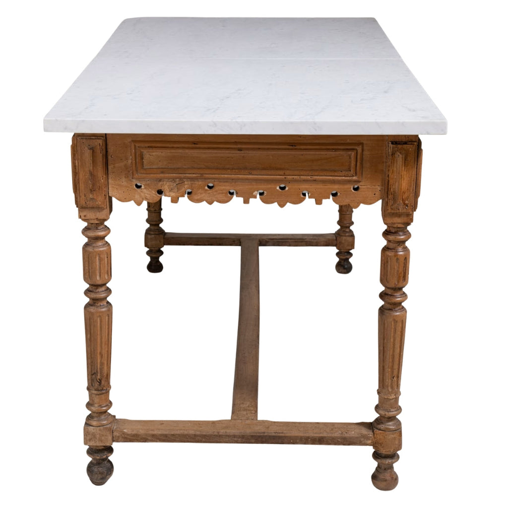 Console antique en marbre, vers 1900