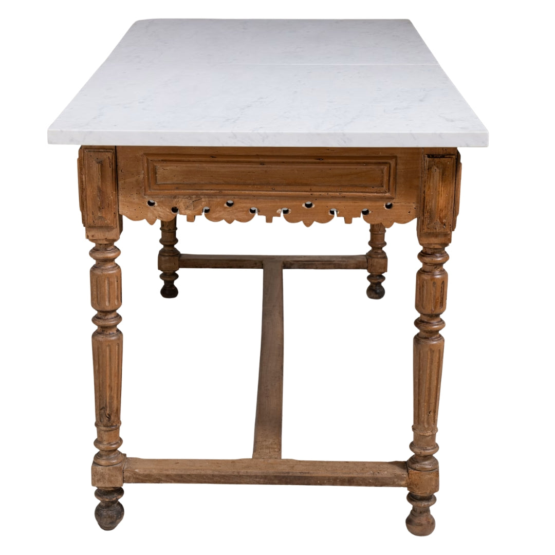 Console antique en marbre, vers 1900