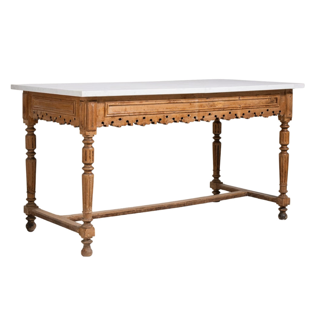 Console antique en marbre, vers 1900