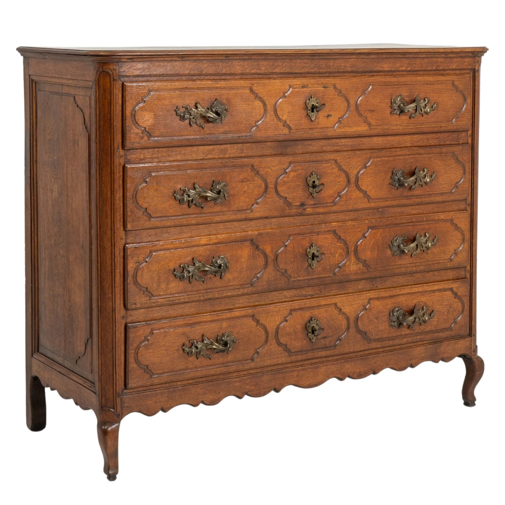 Commode Louis XV en Noyer, Circa 1870