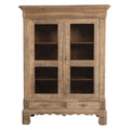 Meuble rustique en bois à porte grillagée, vers 1880