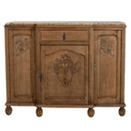 Buffet Belle Époque en chêne sculpté, style français, vers 1910
