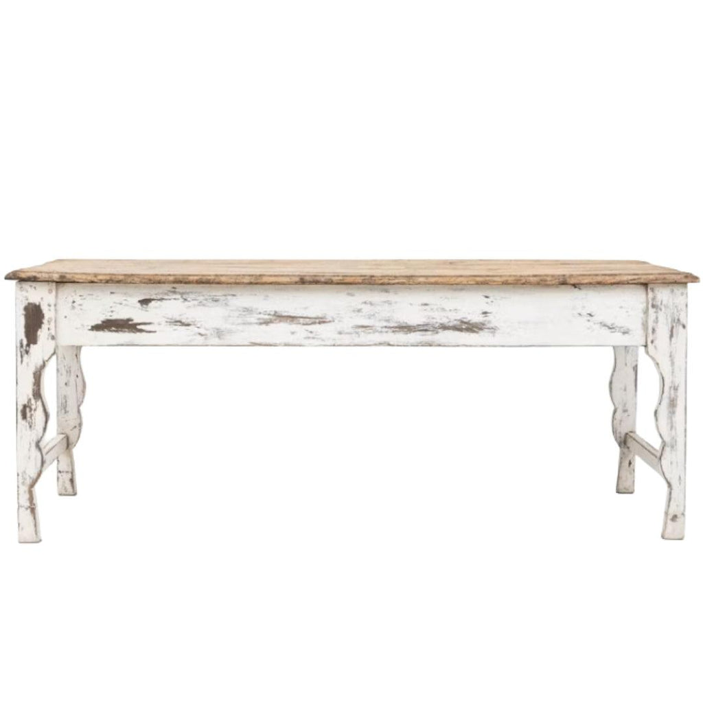 Table de ferme antique française, vers 1870
