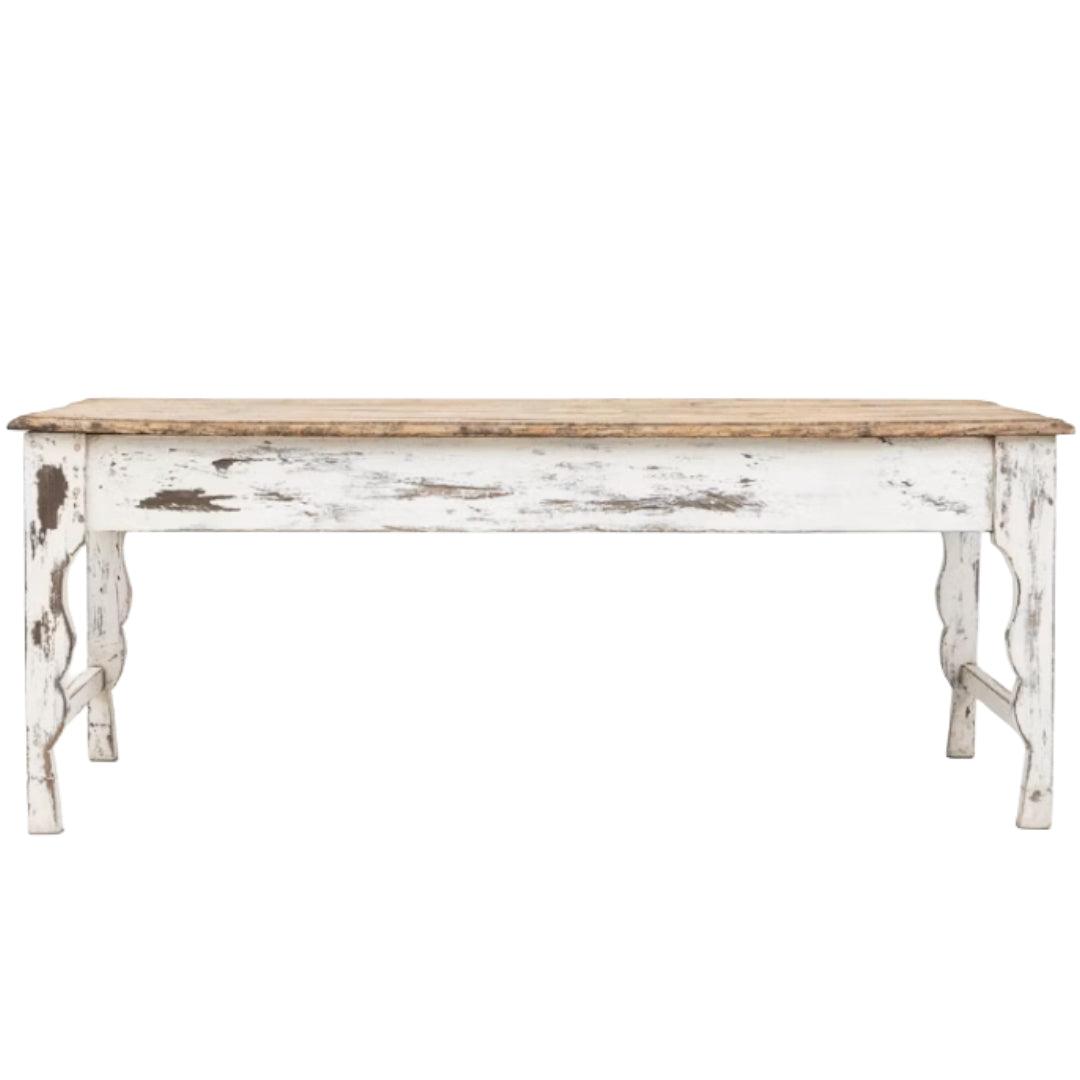 Table de ferme antique française, vers 1870