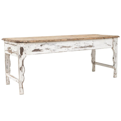 Table de ferme antique française, vers 1870